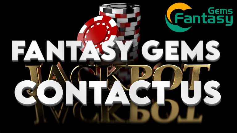 Contact Us page for Fantasy Gems, featuring various ways to connect with the support team.